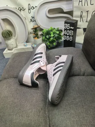 Adidas Pink Black Low-Top Cupsole Lifestyle Sneakers 6