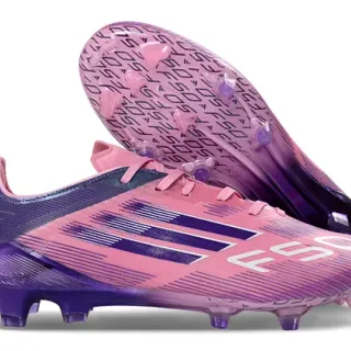 Adidas Pink Purple Low-Cut Synthetic Upper Gradient Colorway Firm-Ground Soccer Shoes