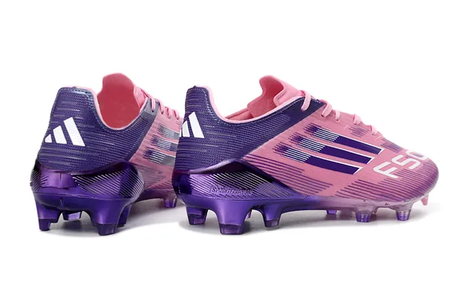 Adidas Pink Purple Low-Cut Synthetic Upper Gradient Colorway Firm-Ground Soccer Shoes 5