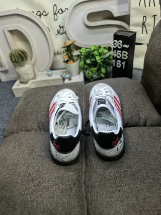 Adidas Pink White Low-Top Three-Stripe Side Lifestyle Sneakers 8