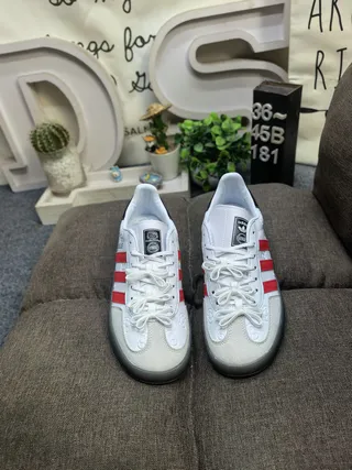 Adidas Pink White Low-Top Three-Stripe Side Lifestyle Sneakers 10