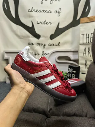 Adidas Pink White Low-Top Three-Stripe Side Lifestyle Sneakers 15