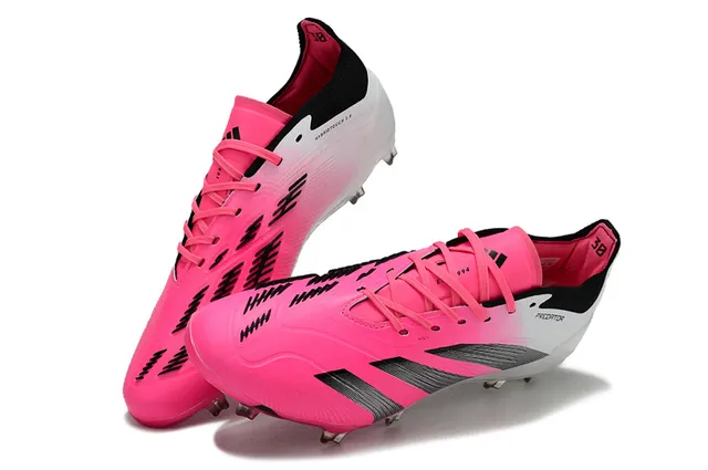Adidas Predator Gradient Pink White Silver Firm-Ground Soccer Shoes 2