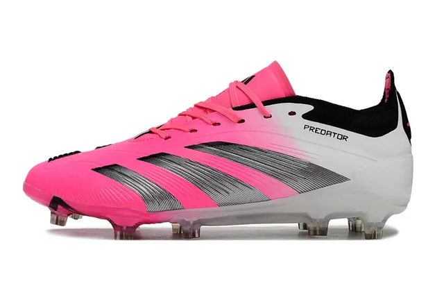 Adidas Predator Gradient Pink White Silver Firm-Ground Soccer Shoes 3