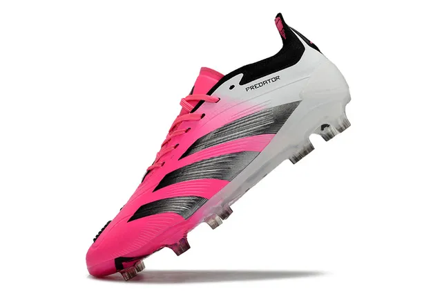 Adidas Predator Gradient Pink White Silver Firm-Ground Soccer Shoes 6