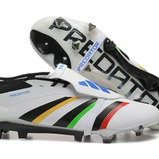 Adidas Predator Multicolor Stripe Firm-Ground Soccer Shoes