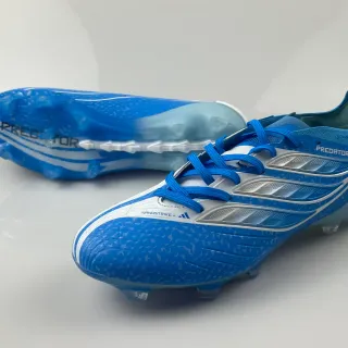 Adidas Predator Nanostrike+ Blue White Silver Firm-Ground Soccer Shoes