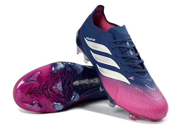 Adidas Predator Navy Pink Knit Upper Gradient Firm-Ground Soccer Shoes 3