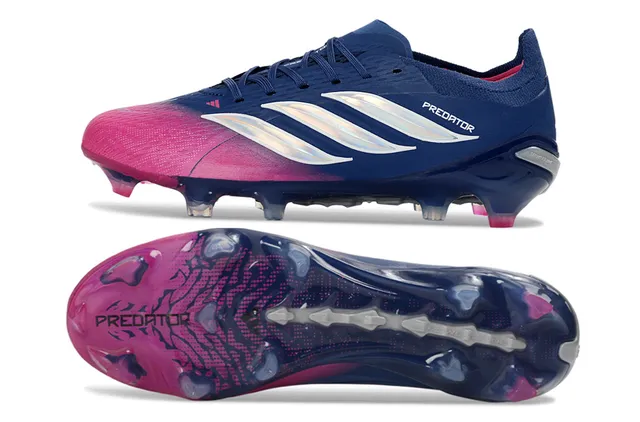 Adidas Predator Navy Pink Knit Upper Gradient Firm-Ground Soccer Shoes 5