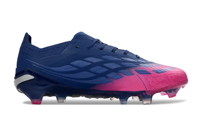 Adidas Predator Navy Pink Knit Upper Gradient Firm-Ground Soccer Shoes 7