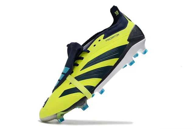 Adidas Predator Jaune Néon Marine Firm-Ground Chaussures de football 3