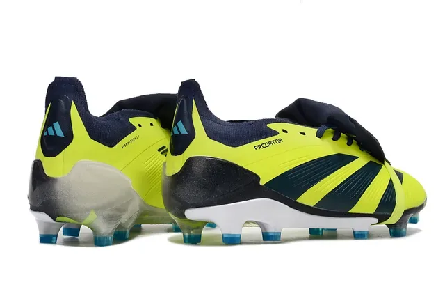 Adidas Predator Jaune Néon Marine Firm-Ground Chaussures de football 5