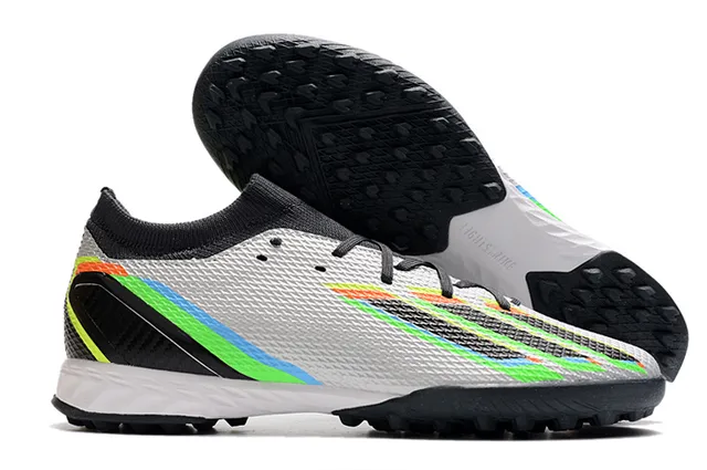 Adidas Predator Tênis de futebol turf laranja e preto com gola de malha ajustável de meia e cadarço assimétrico 2