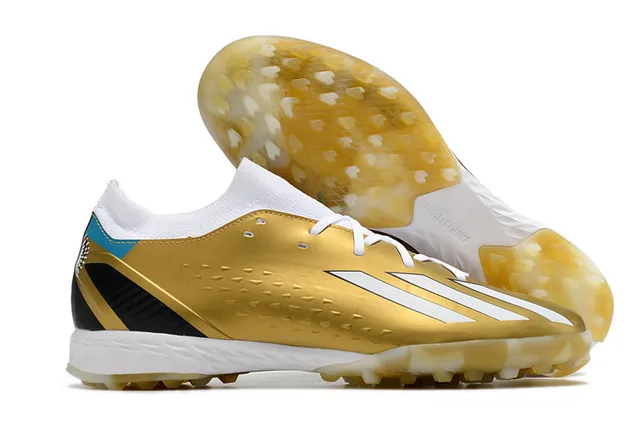 Adidas Predator Tênis de futebol turf laranja e preto com gola de malha ajustável de meia e cadarço assimétrico 6