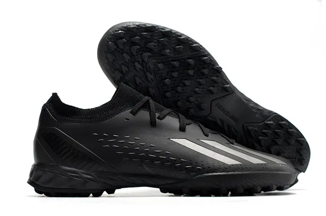 Adidas Predator Tênis de futebol turf laranja e preto com gola de malha ajustável de meia e cadarço assimétrico 7