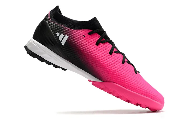 Adidas Predator Tênis de futebol turf laranja e preto com gola de malha ajustável de meia e cadarço assimétrico 17