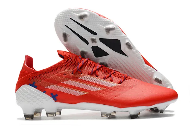 Adidas Red Gold Chaussures de football à coupe basse avec empeine synthétique, cage métallique et semelle pour terrain ferme 14