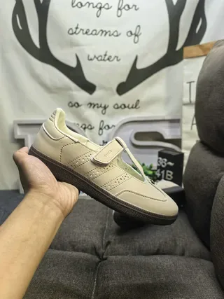 Adidas Samba Black and Beige Lifestyle Sneakers 5