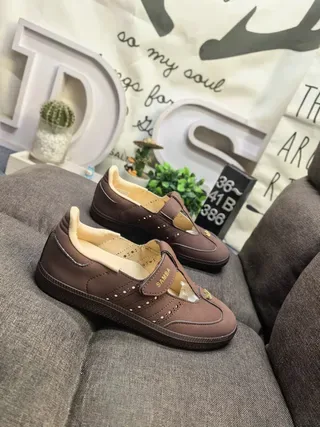 Adidas Samba Black and Beige Lifestyle Sneakers 19