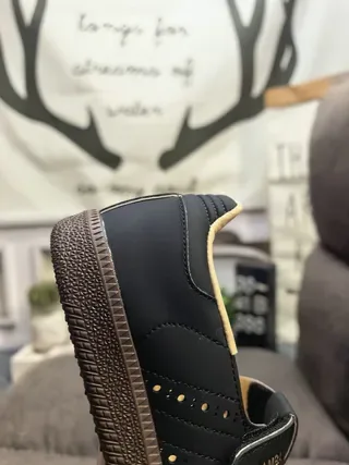Adidas Samba Black and Beige Lifestyle Sneakers 23