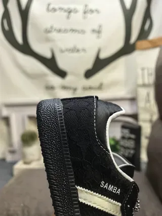 Adidas Samba Black and Off-White Lifestyle Sneakers 3