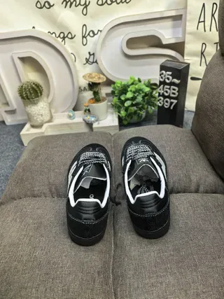 Adidas Samba Black and Off-White Lifestyle Sneakers 8