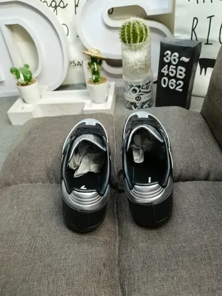 Adidas Samba Black and Silver Metallic Lifestyle Sneakers 8