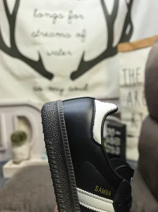 Adidas Samba Black and White Lifestyle Sneakers 3