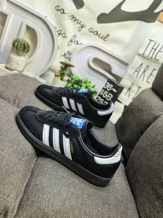 Adidas Samba Black and White Lifestyle Sneakers 7