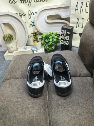 Adidas Samba Black and White Lifestyle Sneakers 8