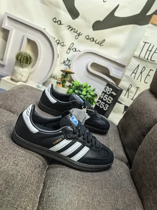 Adidas Samba Black and White Lifestyle Sneakers 9
