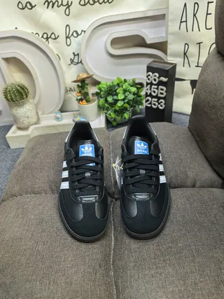 Adidas Samba Black and White Lifestyle Sneakers 10