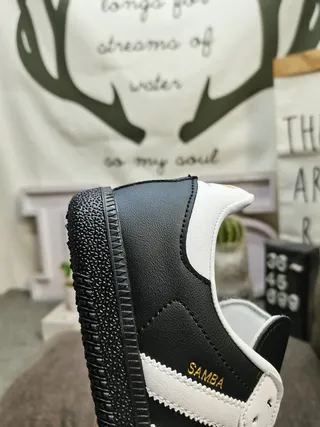 Adidas Samba Black and White Lifestyle Sneakers 3