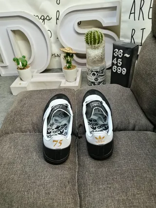 Adidas Samba Black and White Lifestyle Sneakers 8