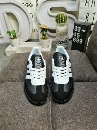Adidas Samba Black and White Lifestyle Sneakers 10