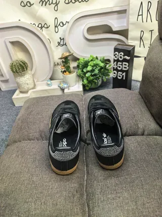 Adidas Samba Black Silver Rhinestone Detail Lifestyle Sneakers 8