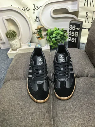 Adidas Samba Black Silver Rhinestone Detail Lifestyle Sneakers 10