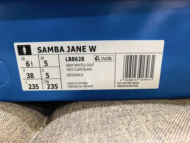 Adidas Samba Gris Beige Chaussures Lifestyle Basse à Trois Bandes Panneau Latéral 2