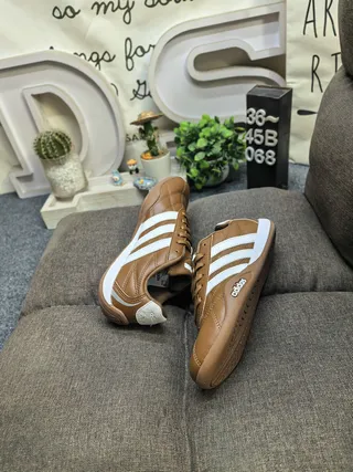 Adidas Samba Gray White Quilted Synthetic Upper Three-Stripe Side Panel Lifestyle Sneakers 6