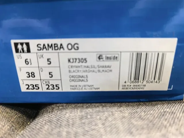 Adidas Samba Light Gray and Navy Lifestyle Sneakers 2