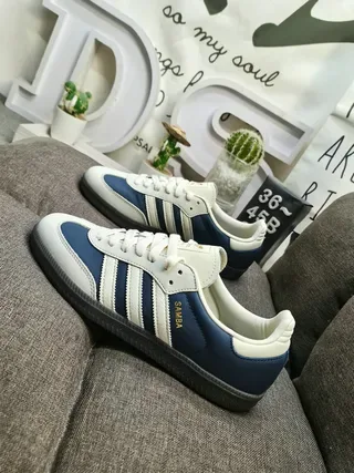 Adidas Samba Navy and Cream Lifestyle Sneakers 7