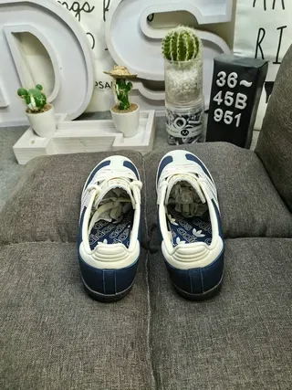 Adidas Samba Navy and Cream Lifestyle Sneakers 8