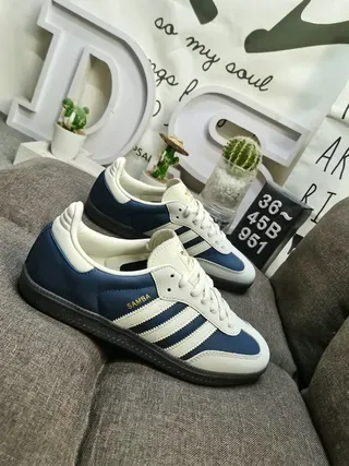 Adidas Samba Navy and Cream Lifestyle Sneakers 9
