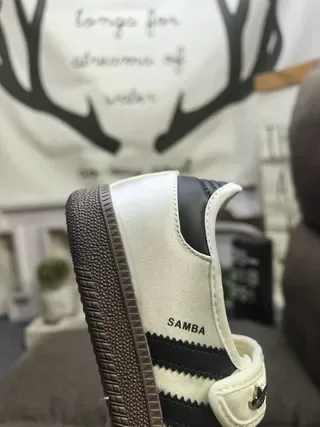 Adidas Samba Off-White and Black Lifestyle Sneakers 3