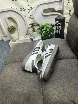 Adidas Samba Off-White and Black Lifestyle Sneakers 6