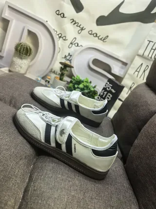 Adidas Samba Off-White and Black Lifestyle Sneakers 7
