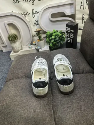 Adidas Samba Off-White and Black Lifestyle Sneakers 8
