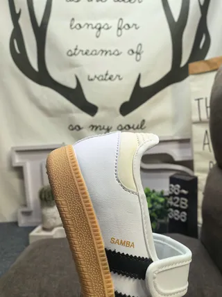 Adidas Samba Off-White Black Gum Lifestyle Sneakers 3