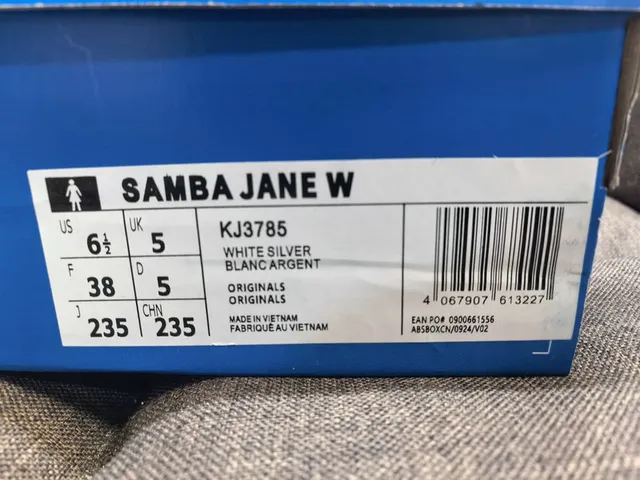 Adidas Samba Off-White Black Gum Lifestyle Sneakers 22