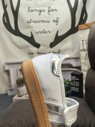 Adidas Samba Off-White Black Gum Lifestyle Sneakers 23